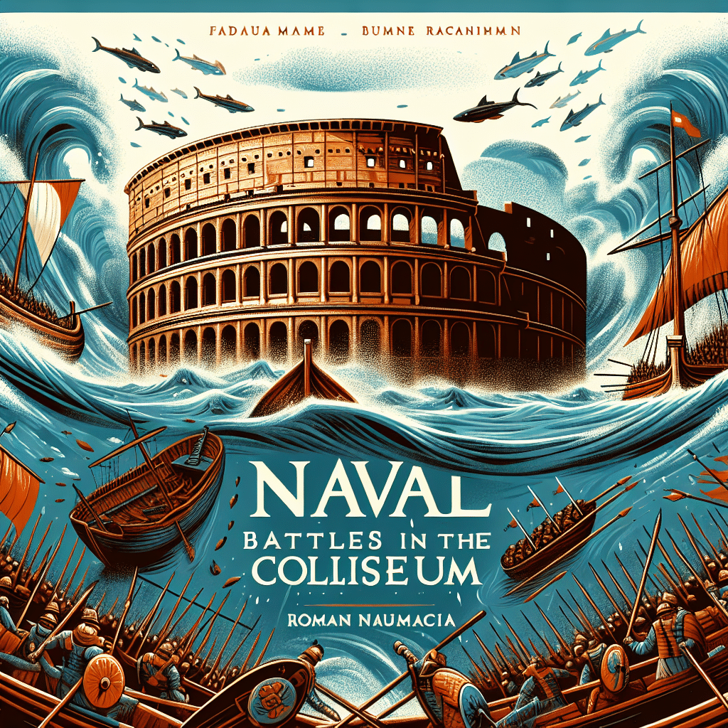El Coliseo de Roma albergó batallas navales simuladas, llamadas naumachia. Los barcos de tamaño real con fondo plano se usaban para luchar en el agua artificial del Coliseo. Increíble ingenio romano.