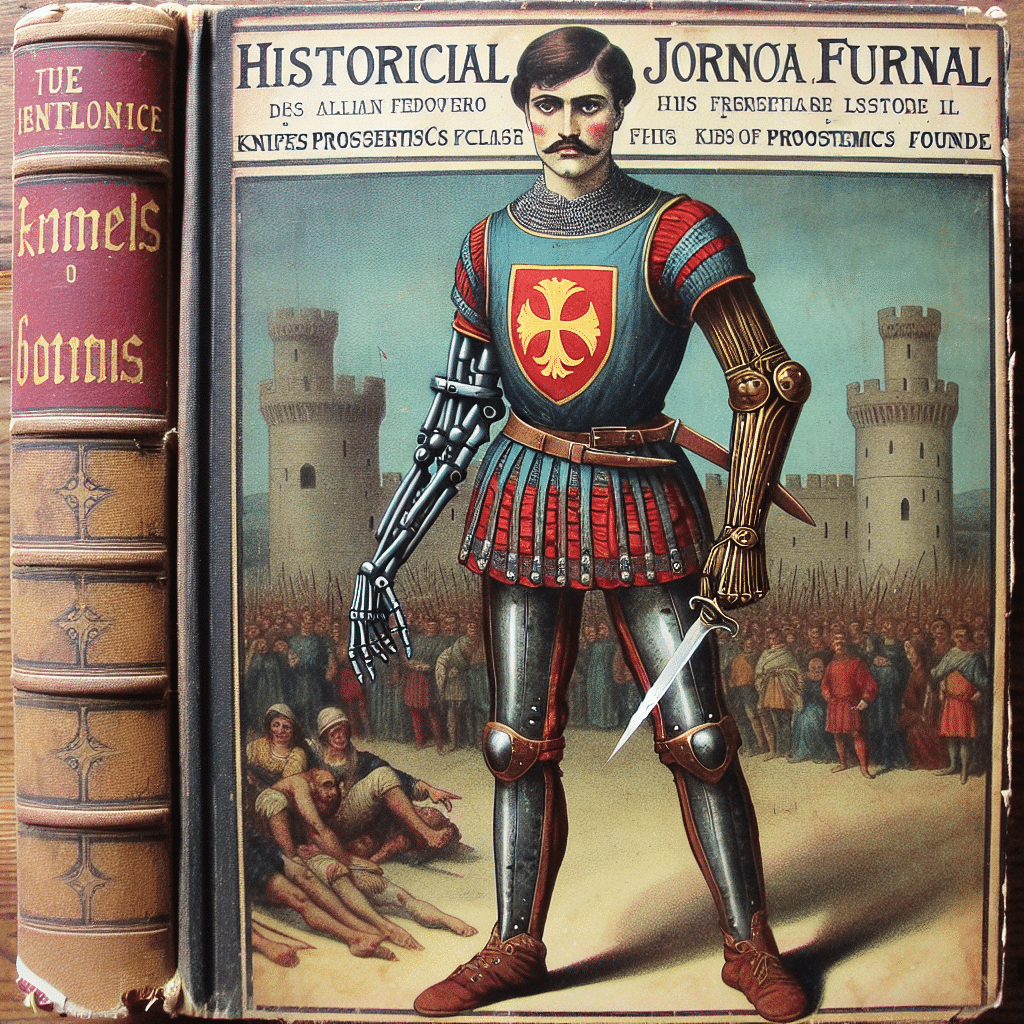 Guerrero Medieval Italiano con Prótesis de Cuchillo Hallado