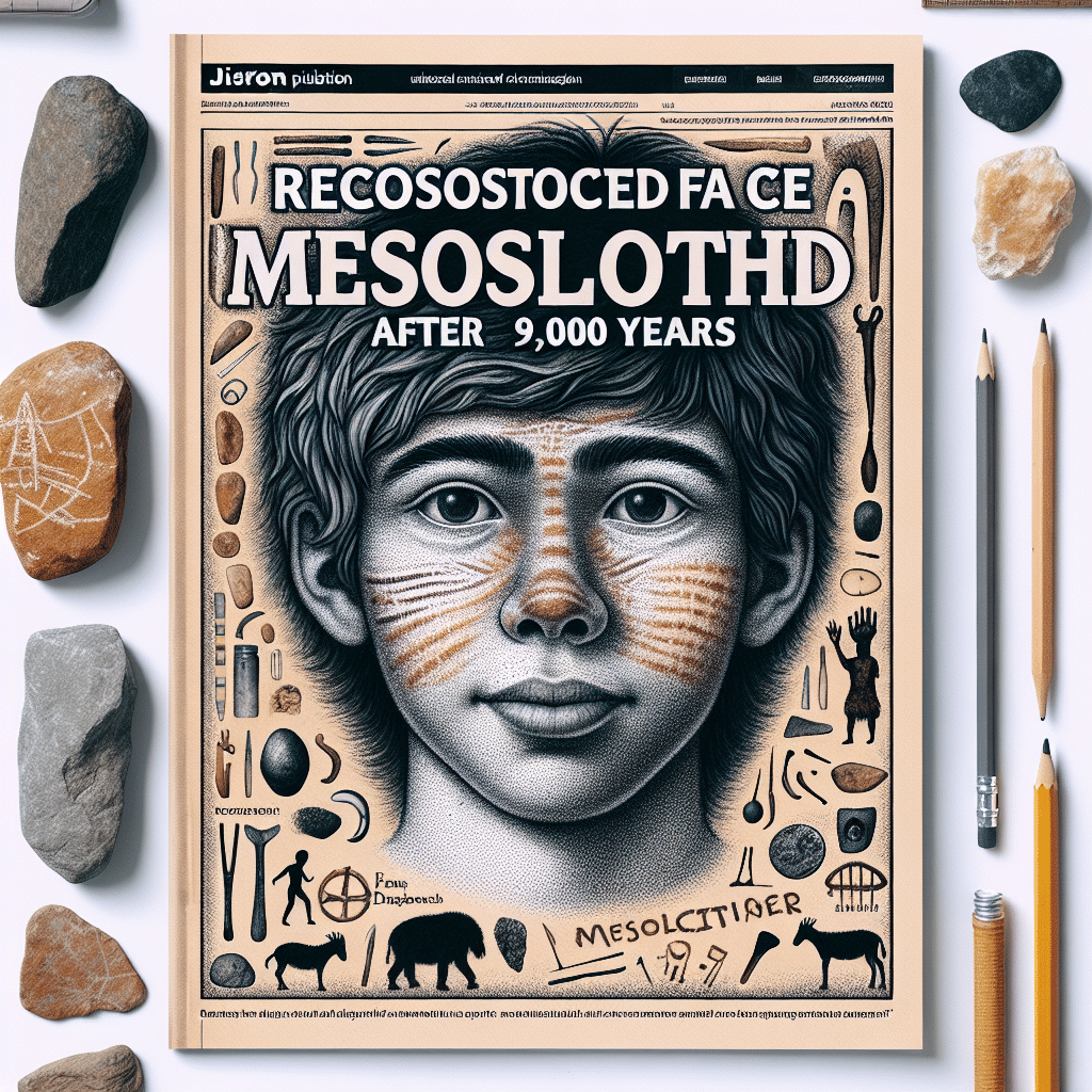 Rostro de adolescente mesolítico reconstruido tras 9,000 años.