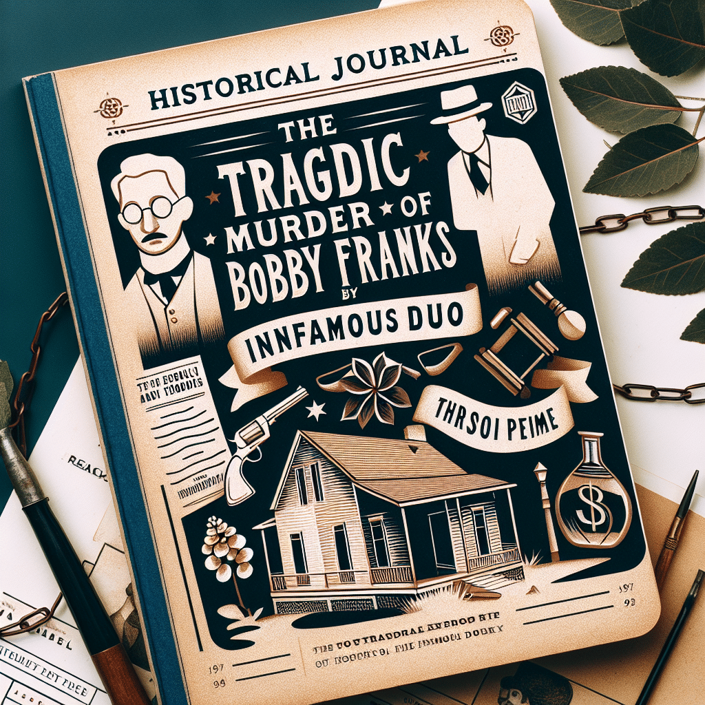 El Trágico Asesinato de Bobby Franks por Leopold y Loeb.